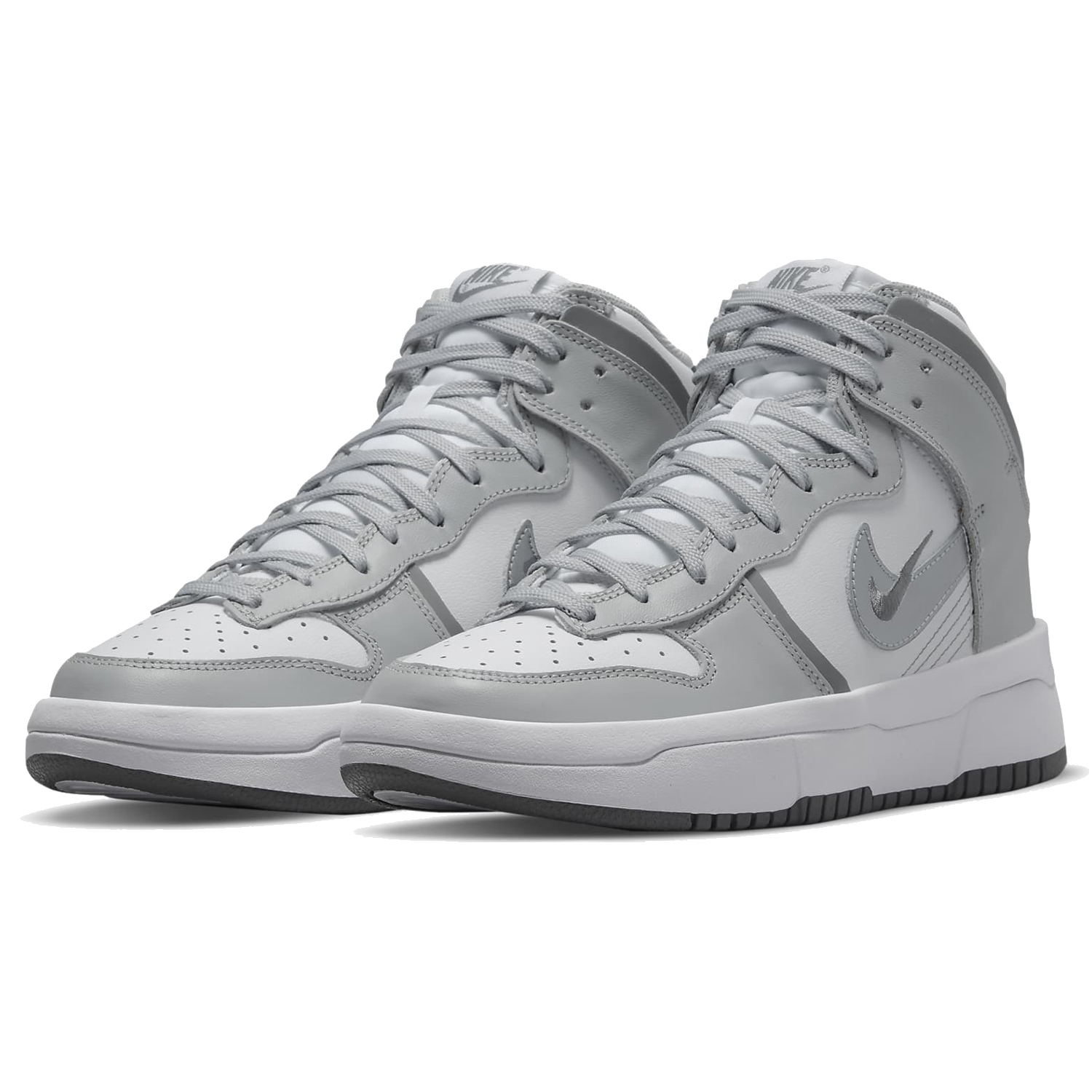 [ナイキ] ダンク ハイ アップ [WMNS DUNK HIGH UP] ホワイト/ライトスモークグレー/スモークグレー/シルバ