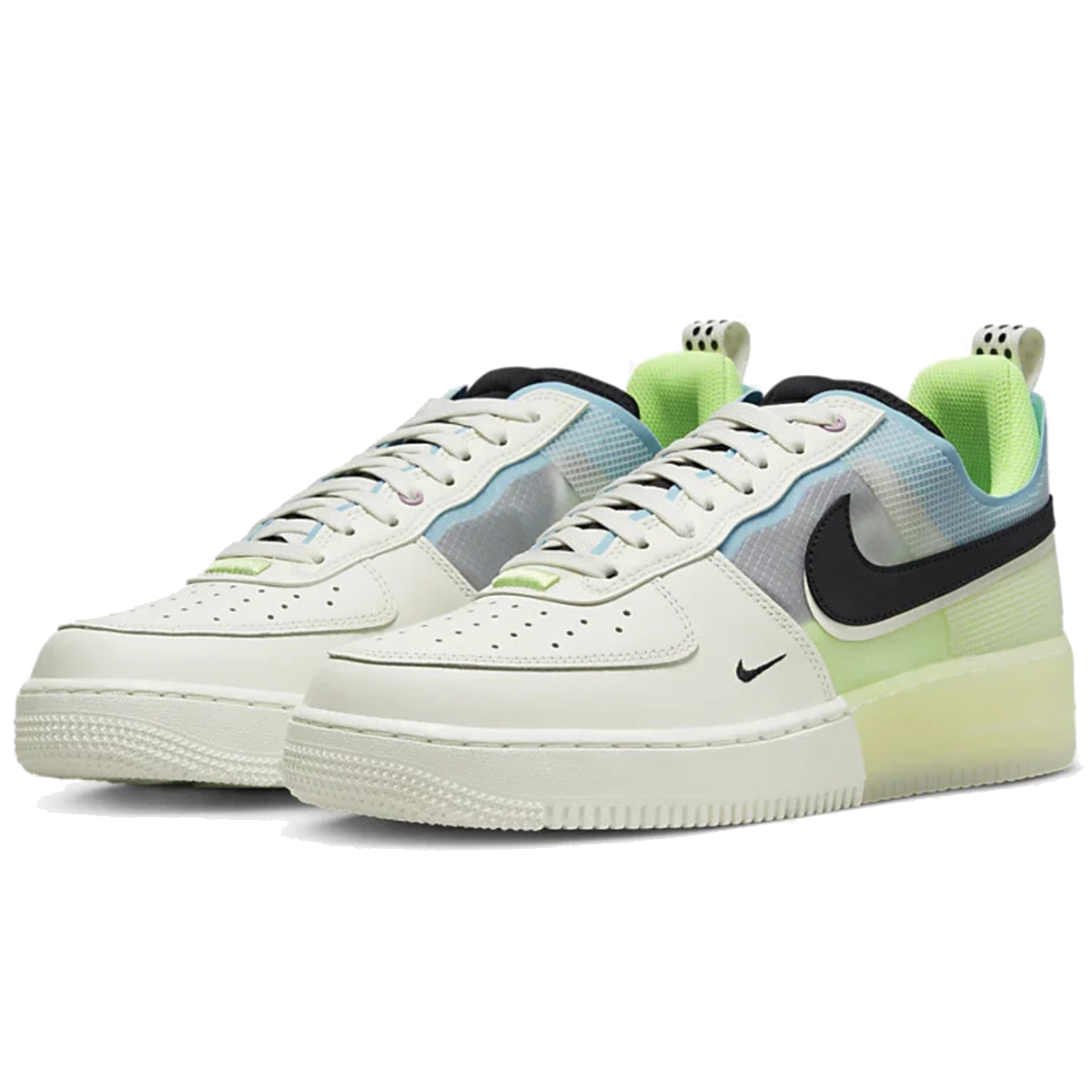 [ナイキ]エア フォース 1 リアクトnike AIR FROCE 1 REACTDM0573-101【カラー】セイル/ベアリーボルト/ゴーストグリーン/ブラック 【状態】正規品、新品、未使用、箱付。
