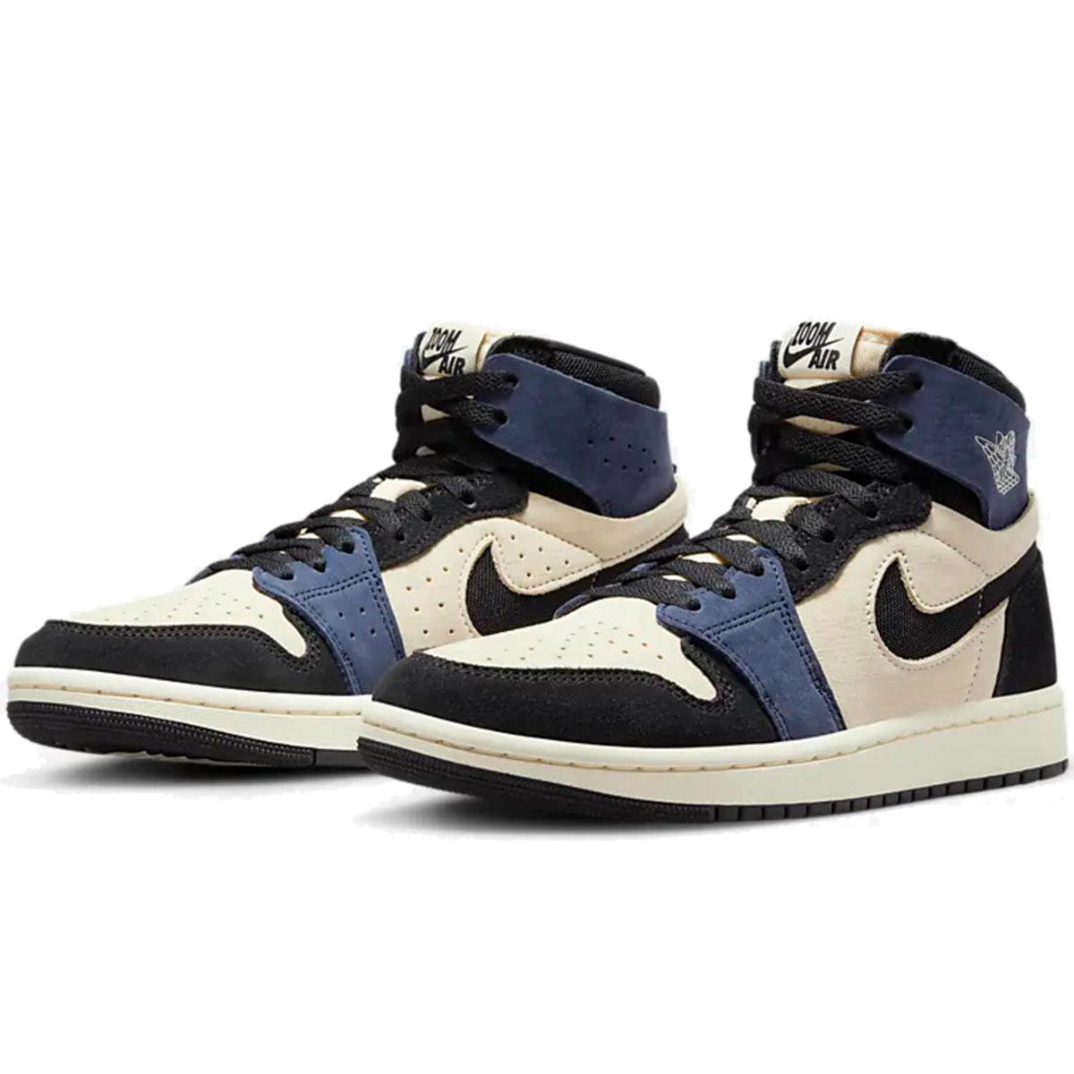 [ナイキ]エア ジョーダン 1 ズーム CMFT 2nike W AIR JORDAN 1 ZOOM CMFT 2DV1305-104【カラー】モスリン/ブルー/ココナッツミルク/ブラック 【状態】正